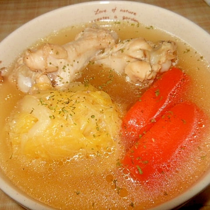 圧力鍋で簡単 キャベツと鶏手羽元のコンソメスープ レシピ 作り方 By アルプスの乙女 楽天レシピ 圧力鍋で簡単 キャベツと鶏手羽元のコンソメスープ レシピ 作り方 By アルプスの乙女 楽天レシピ